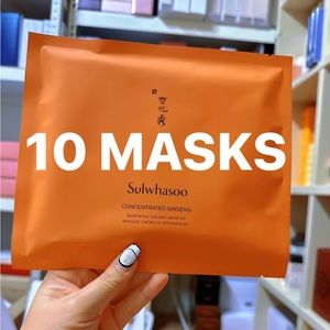 COMBO 10 MASK SULWHASOO concentrated ginseng  face mask (10 MASKS)- Best selling